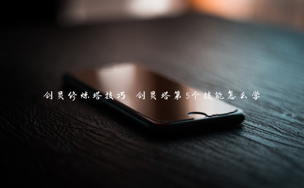 剑灵修炼塔技巧 剑灵塔第5个技能怎么学 剑灵修炼塔技巧 剑灵塔第5个技能怎么学
