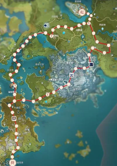 《原神》璃月港快速导航指南:蒙德城出发路线详解