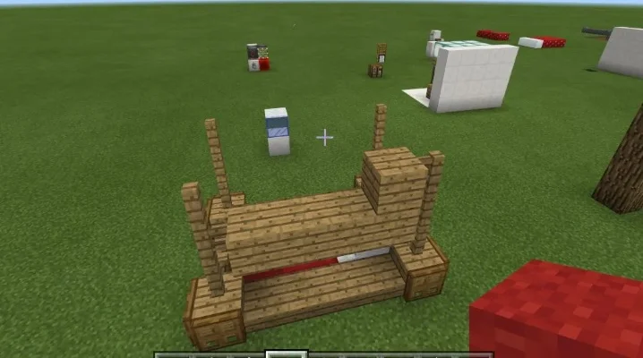 创造魔法轻松打造：简易栅栏与屏障方块教程