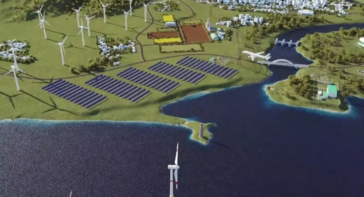 城市天际线解决燃油不足策略:可再生能源、优化发电与货运系统