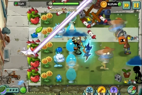 植物大战僵尸2闪电关卡攻略:植物选择与战斗策略