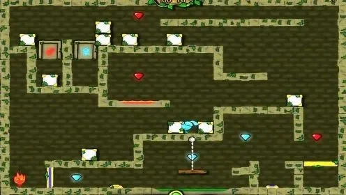 森林冰火人6第二关攻略:机关巧通关,钻石收集指南