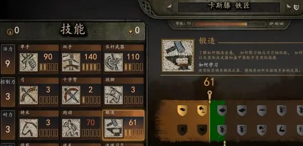 骑马与砍杀2配件快速解锁攻略:熔炼、休息与拆解技巧