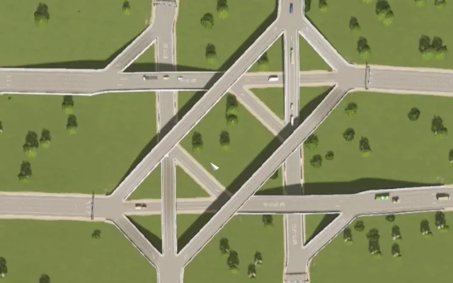 都市天际线十字路口规划与桥梁建造指南