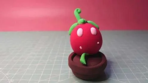 超轻粘土版《植物大战僵尸》红灯花制作教程:步骤详解与技巧分享