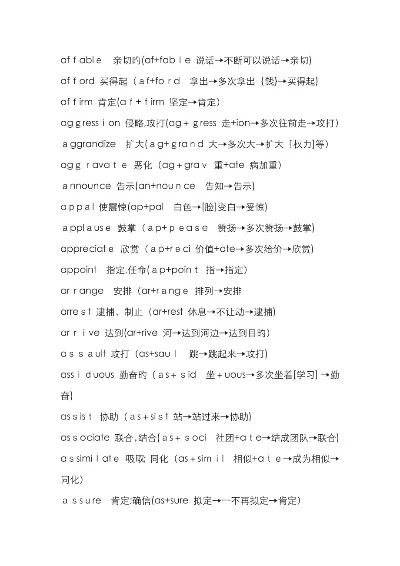 词根词缀记忆字典-词根词缀记忆法