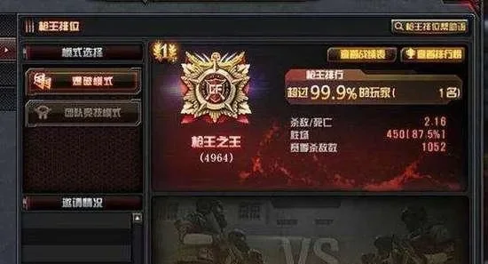 穿越火线收割者枪王排位-穿越火线枪王排位攻略