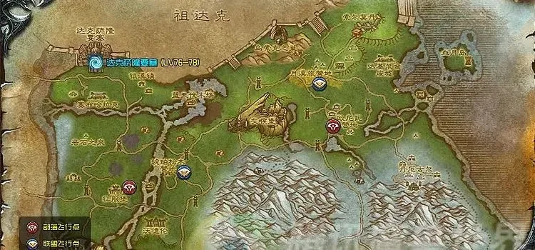灰熊丘陵矿点分布图
