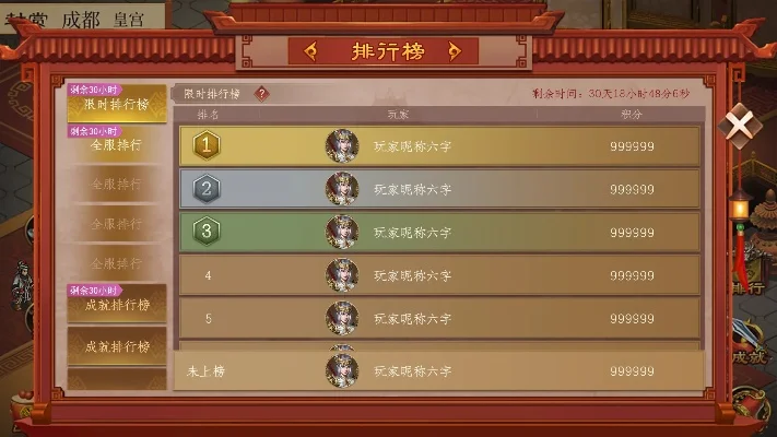 游戏动态在排行榜展示-排行榜设计促参与