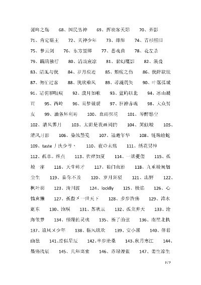 男生游戏角色名字排行榜-游戏角色名字推荐榜